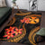 Wallis and Futuna Polynesian Area Rug - Gold Plumeria - Polynesian Pride