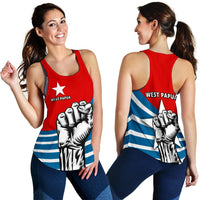 Free West Papua Women Racerback Tank - Polynesian Pride