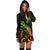 Niue Polynesian Hoodie Dress - Turtle With Blooming Hibiscus Reggae - Polynesian Pride