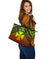 Polynesian Wallis and Futuna Leather Tote Bag - Reggae Vintage Polynesian Patterns - Polynesian Pride