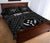 Kosrae Personalised Quilt Bed Set - Kosrae Flag In Polynesian Tattoo Style (Black) - Polynesian Pride