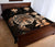 Hawaiian Kanaka Hibiscus Plumeria Mix Polynesian Turtle Quilt Bed Set Orange AH - Polynesian Pride