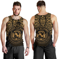Hawaii Men's Tank Top - Hawaii Seal Pride Style (Gold) - Polynesian Pride