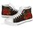 Polynesian Hawaii High Top Shoes - Humpback Whale with Hibiscus (Golden) - Polynesian Pride