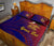 American Samoa Polynesian Custom Personalised Personalized Quilt Bed Set - Bald Eagle (Blue - Red) - Polynesian Pride