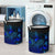 New Caledonia Laundry Basket - Polynesian Turtle Hibiscus Blue - Polynesian Pride