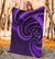 New Zealand Maori Mangopare Premium Blanket Polynesian - Purple - Polynesian Pride