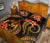 Tonga Polynesian Quilt Bed Set - Gold Plumeria - Polynesian Pride