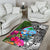 Guam Area Rug - Turtle Plumeria Banana Leaf - Polynesian Pride