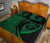 Hawaii Turtle Fish Hook Polynesian Quilt Bed Set Green - Circle Style - Polynesian Pride