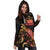 Samoa Polynesian Hoodie Dress - Turtle With Blooming Hibiscus Gold - Polynesian Pride