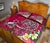 Polynesian Quilt Bed Set - Turtle Plumeria Pink Color - Polynesian Pride