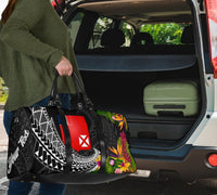 Wallis and Futuna Travel Bag - Custom Personalised Seal Spiral Polynesian Patterns - Polynesian Pride