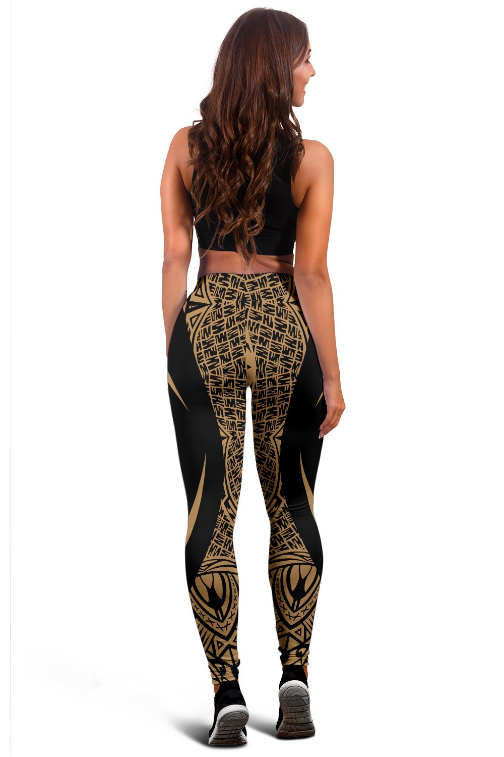 Hawaii Polynesian Leggings - Circle Style Gold - Polynesian Pride