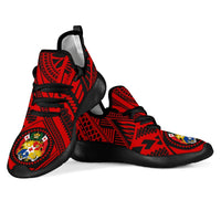 Tonga Polynesian Tattoo Mesh Knit Sneakers - Polynesian Pride