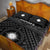 Marshall Quilt Bed Set - Marshall Seal With Polynesian Tattoo Style ( Black) - Polynesian Pride