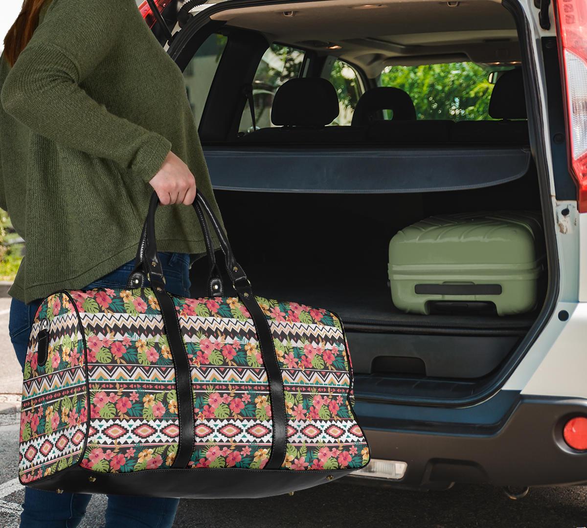 Hawaii Hibiscus Ethnic Mix Tropical Flower Hawaii Travel Bag - Polynesian Pride