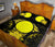 Palau Polynesian Quilt Bed Set Hibiscus Yellow - Polynesian Pride