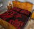 American Samoa Quilt Bed Set - Red Tentacle Turtle - Polynesian Pride