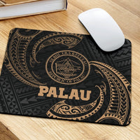 Palau Polynesian Mouse Pad - Gold Tribal Wave - Polynesian Pride