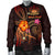 Polynesian Hawaii Personalised Men's Bomber Jacket - Legend of Samoa (Red) - Polynesian Pride