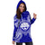 Federated States Of Micronesian Polynesian Hoodie Dress Map Blue - Polynesian Pride