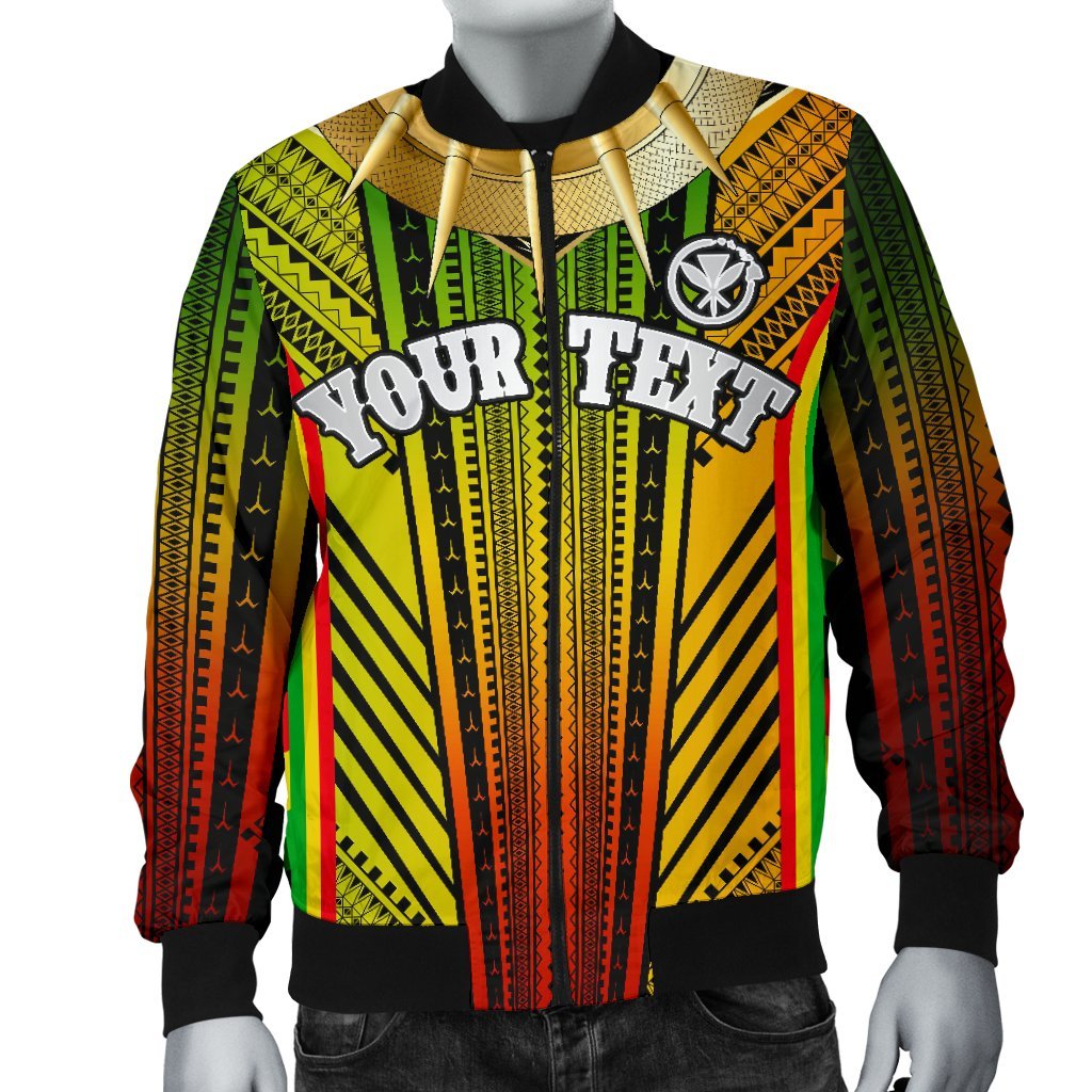 Hawaii Polynesian Custom Personalised Men's Bomber Jacket - Tribal Ornamental - Polynesian Pride