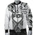 Fiji Rugby Men Bomber Jacket Polynesian Waves Style - Polynesian Pride