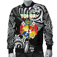 Mate Ma'a Tonga Rugby Men's Bomber Jacket Polynesian Unique Vibes - Black - Polynesian Pride