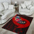 Samoa Area Rug - Polynesian Hook And Hibiscus (Red) - Polynesian Pride