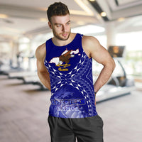 American Samoa Polynesian Men's Tank Top - American Samoa Flag with Polynesian Tattoo - Polynesian Pride