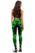 Tonga Women Leggings Polynesian Pattern Green - Polynesian Pride