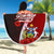 Solomon Islands Polynesian Beach Blanket - Coat Of Arm With Hibiscus - Polynesian Pride