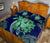 Hawaii Polynesian Turtle Hibiscus Quilt Bed Set - Green - Polynesian Pride