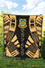 Tuvalu Premium Quilt - Tuvalu Coat Of Arms Polynesian Gold Tattoo - Polynesian Pride