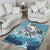 New Zealand Maori Manaia The Blue Sea Area Rug - Polynesian Pride