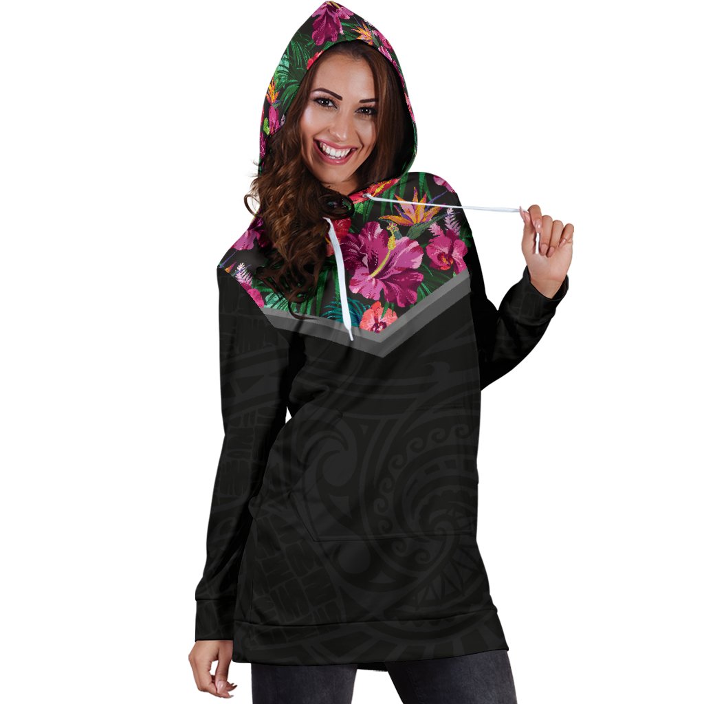 Hibiscus Hoodie Dress - Polynesian Pride