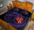 Hawaiian Polynesian Quilt Bed Set - Kanaka Maoli & Purple Manta Ray Turtle Tentacle - Polynesian Pride