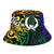 Pohnpei Custom Personalised Bucket Hat - Rainbow Polynesian Pattern - Polynesian Pride