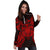 Hawaii Turtle Polynesian Hoodie Dress Map Red - Polynesian Pride