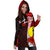 New Caledonia Polynesian Custom Personalised Hoodie Dress - Coat Of Arm With Hibiscus - Polynesian Pride