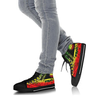 Federated States of Micronesia High Top Shoes - Reggage Color Symmetry Style - Polynesian Pride