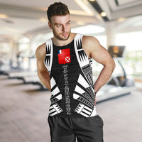 Wallis And Futuna Men Tank Top - Polynesian Tattoo Black - Polynesian Pride