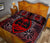 Guam Polynesian Quilt Bed Set - Red Hibiscus Coat Of Arms - Polynesian Pride