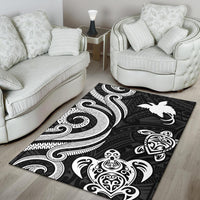 Papua New Guinea Area Rug - White Tentacle Turtle - Polynesian Pride