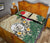 Niue Polynesian Quilt Bed Set - Hibiscus Turtle Tattoo Beige - Polynesian Pride