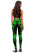 Vanuatu Women Leggings Polynesian Pattern Green - Polynesian Pride