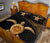 Tahiti Polynesian Quilt Bed Set - Tahiti Flag Turtle Gold Curve Style - Polynesian Pride