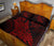 Polynesian Quilt Bed Set - Polynesian Red Shark Warrior Tattoo - Polynesian Pride