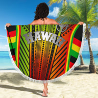 Hawaii Polynesian Beach Blanket - Tribal Ornamental - Polynesian Pride